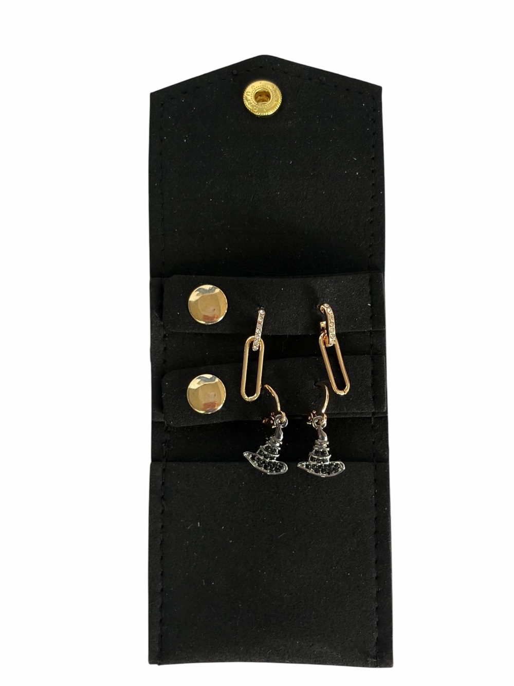 Wicked 8 Other Reasons 2 Pairs Mini Hoop Earrings With Elphaba Charms NWT